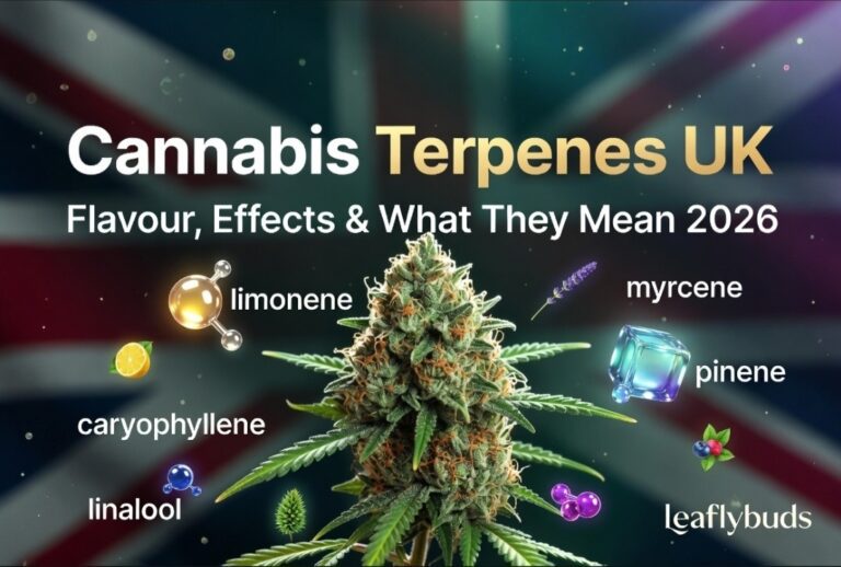 Cannabis Terpenes UK — Flavour, Effects & What They Mean 2026 | Leaflybuds