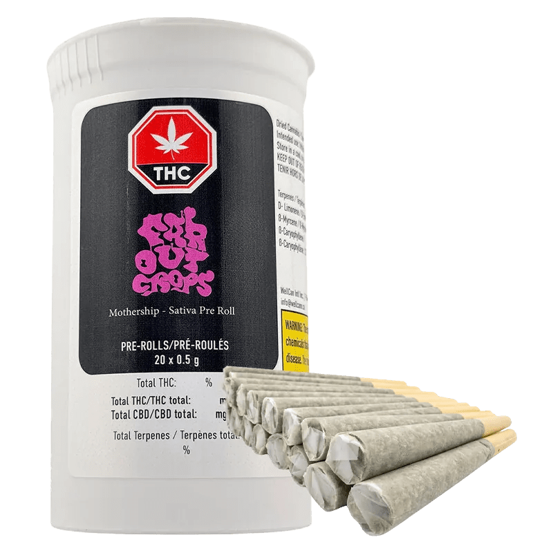 Mothership 4 Strain Variety Pack Pre-rolls 20 x 0.5 g