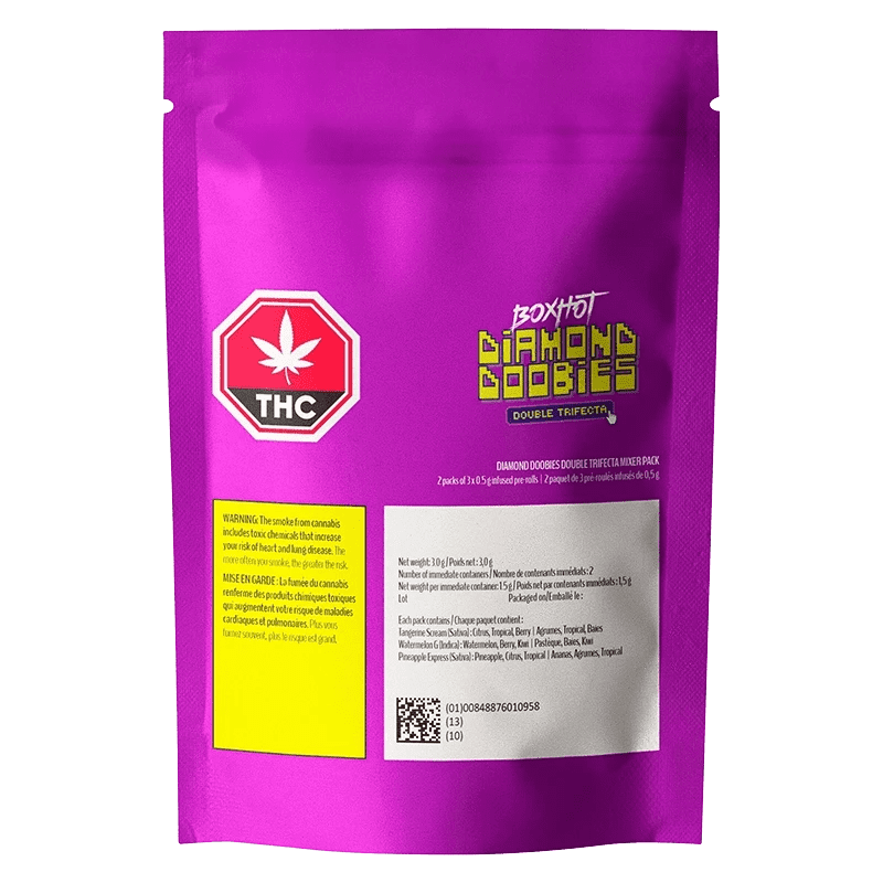 Diamond Doobies Double Trifecta Mixer Pack Infused Pre-rolls 6 x 0.5 g